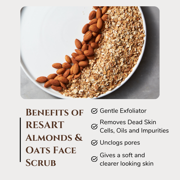 Almonds and Oats Face Scrub